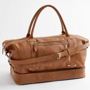 Pottery Barn Grant Leather Weekender